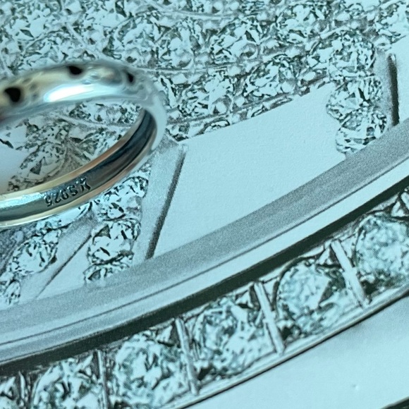 925 Sterling Silver Dog / Cat Paw Print Ring - Picture 6 of 6